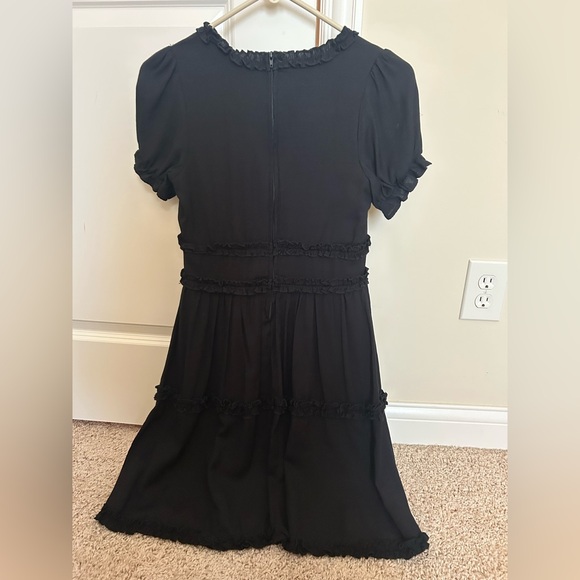 Black Ruffle Mini Dress - Picture 2 of 2